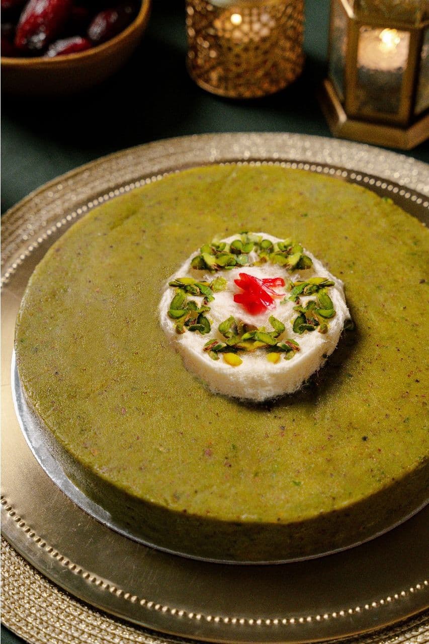 Bachir Daoukieh Ashta pistachio ice cream cake for celebrations